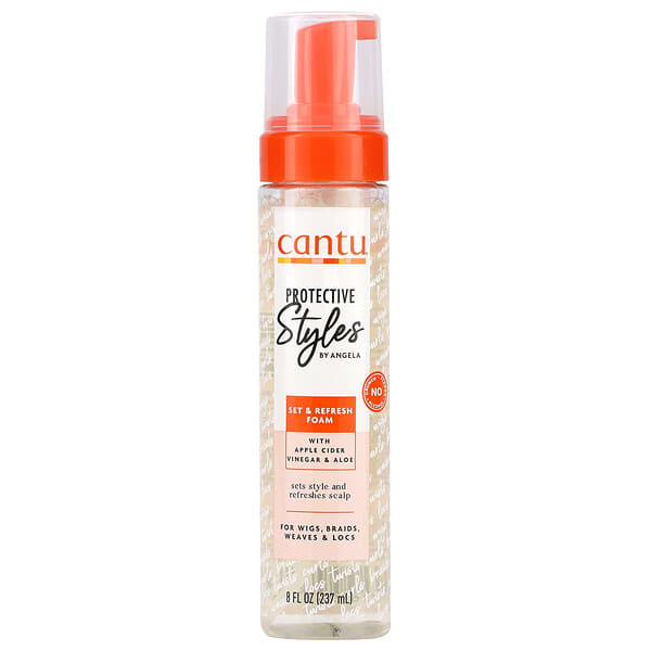 Cantu‏, תכשירי הגנה מבית Angela, סט וקצף לרענון, 237 מ“ל (8 אונקיות נוזל)