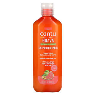 Cantu, Après-shampooing soulagement du cuir chevelu à la goyave, Pour les boucles, les boucles et les ondulations naturelles, 400 ml