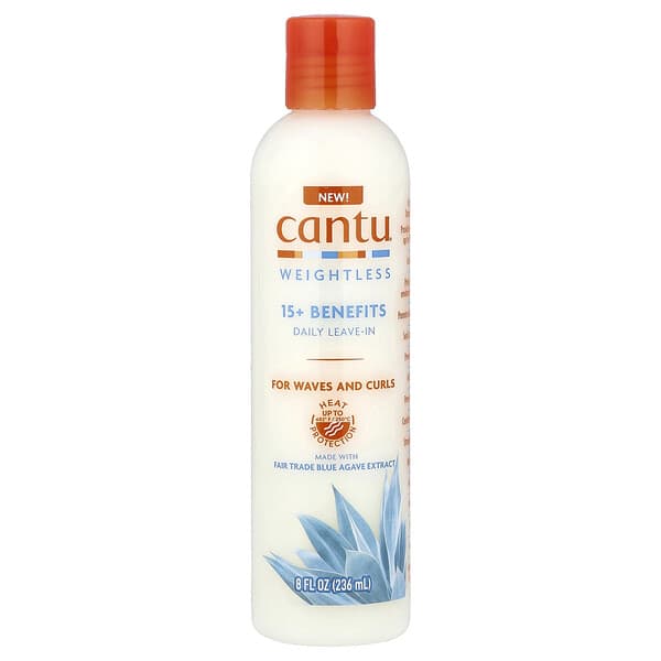Cantu, 무중력, 15가지 이상의 효능 데일리 리브인, 웨이브 및 컬용, 236ml(8fl oz)