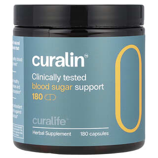 CuraLife, Refuerzo para la glucemia Curalin™, 180 cápsulas