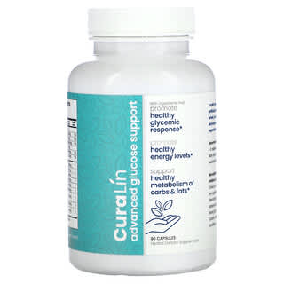 CuraLife, CuraLin улучшенная поддержка уровня глюкозы, 90 капсул