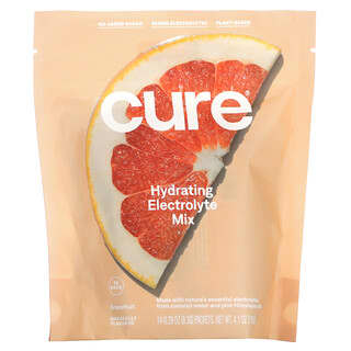 Cure Hydration, смесь электролитов для гидратации, грейпфрут, 14 пакетиков по 8,3 г (0,29 унции) каждый