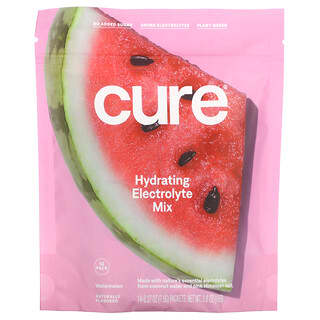 Cure Hydration, смесь электролитов для гидратации, арбуз, 14 пакетиков по 7,6 г (0,27 унции) каждый