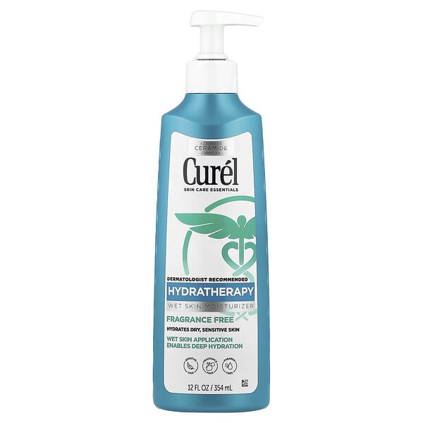 Curel, HydraTherapy, Wet Skin Moisturizer, Fragrance Free, 12 fl oz (354 ml)
