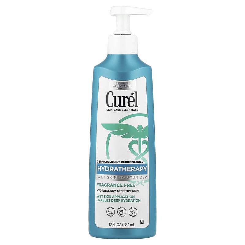 HydraTherapy、濡れた肌に使う保湿クリーム、無香料、354ml