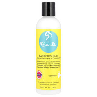 Curls, Acondicionador reparador sin enjuague, Encanto de arándano azul, 236 ml (8 oz. líq.)