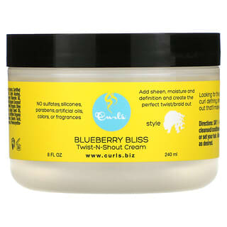 Curls, Blueberry Bliss, Crème Twist-N-Shout, 240 ml