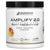 Amplify 2.0, Condimento previo al entrenamiento, Sin cafeína, Melocotón y mango`` 200 g (7,05 oz)