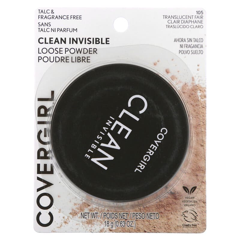 COVERGIRL Clean Invisible Loose Powder, 100% natural origin