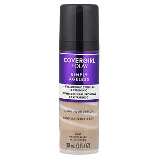 Covergirl, Olay, Simply Ageless, 3-in-1 Foundation, 242 Medium Beige, 1 fl oz (30 ml)