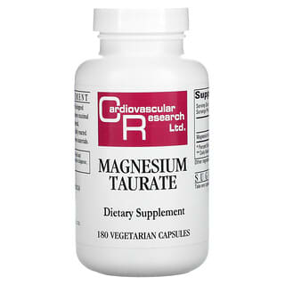 Cardiovascular Research, Magnesium Taurate, Magnesiumtaurat, 180 pflanzliche Kapseln