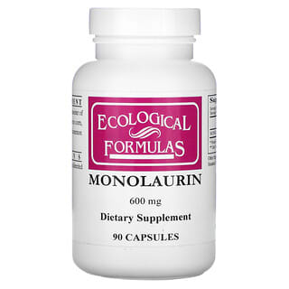 Ecological Formulas, Monolaurin, 600 mg, 90 Cápsulas