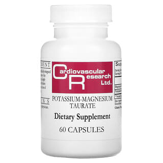 Cardiovascular Research Ltd., Potassium-Magnesium Taurate, 60 Capsules
