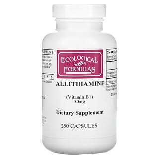 Ecological Formulas, аллитиамин (витамин В1), 50 мг, 250 капсул