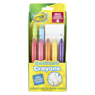 Crayola, Crayones para la bañera, De 3 años en adelante, Set de 8 piezas