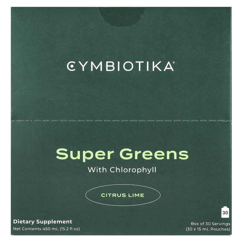 クロロフィルセット Super Greens（スーパーグリーンズ）、クロロフィル、ライム配合、30袋