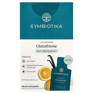 Cymbiotika, Liposomalny glutation, cytrusowo-waniliowy, 12 saszetek z płynem, 5 ml każda