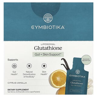 Cymbiotika, Liposomal Glutathione, Citrus Vanilla, 26 Liquid Packets (5 ml) Each