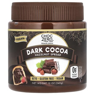 ChocZero, Dark Cocoa Hazelnut Spread, 12 oz (340 g)