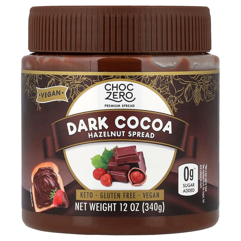 Dark Cocoa Hazelnut Spread, 12 oz (340 g)