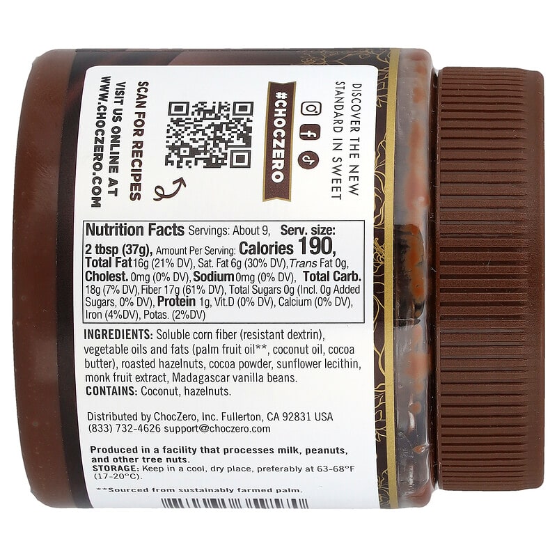 cocoa*ページ Dark Cocoa Hazelnut Spread, 12 oz (340 g)