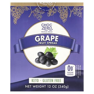 ChocZero, Pâte à tartiner aux fruits, Raisin, 340 g