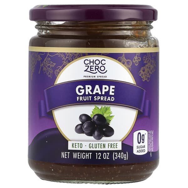 ChocZero, Fruit Spread, Grape, 12 oz (340 g)