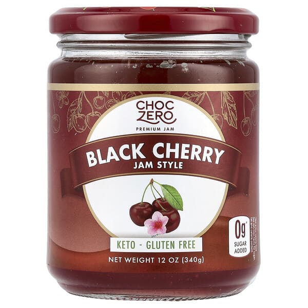 ChocZero, Fruit Spread, Fruchtaufstrich, Schwarzkirsche, 340 g (12 oz.)
