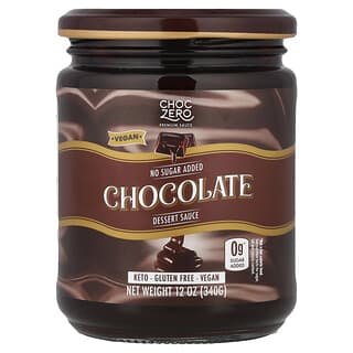 ChocZero, Dessert Sauce, Chocolate, 12 oz (340 g)
