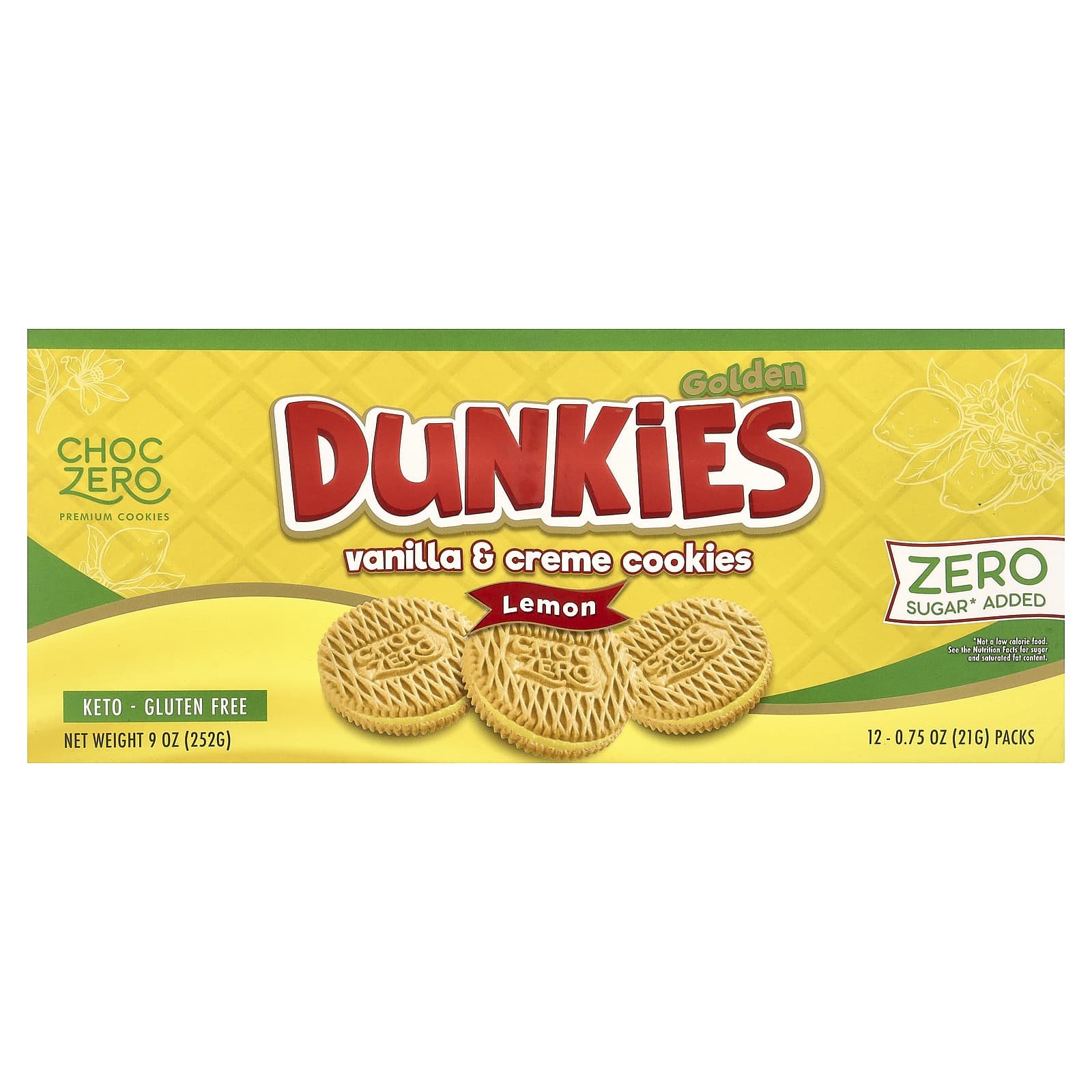 Premium Cookies, Golden Dunkies, Vanilla & Creme Cookies, Lemon
