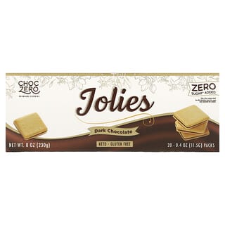 ChocZero, Jolis Cookies, dunkle Schokolade, 20 Packungen, je 11,5 g (0,4 oz.).