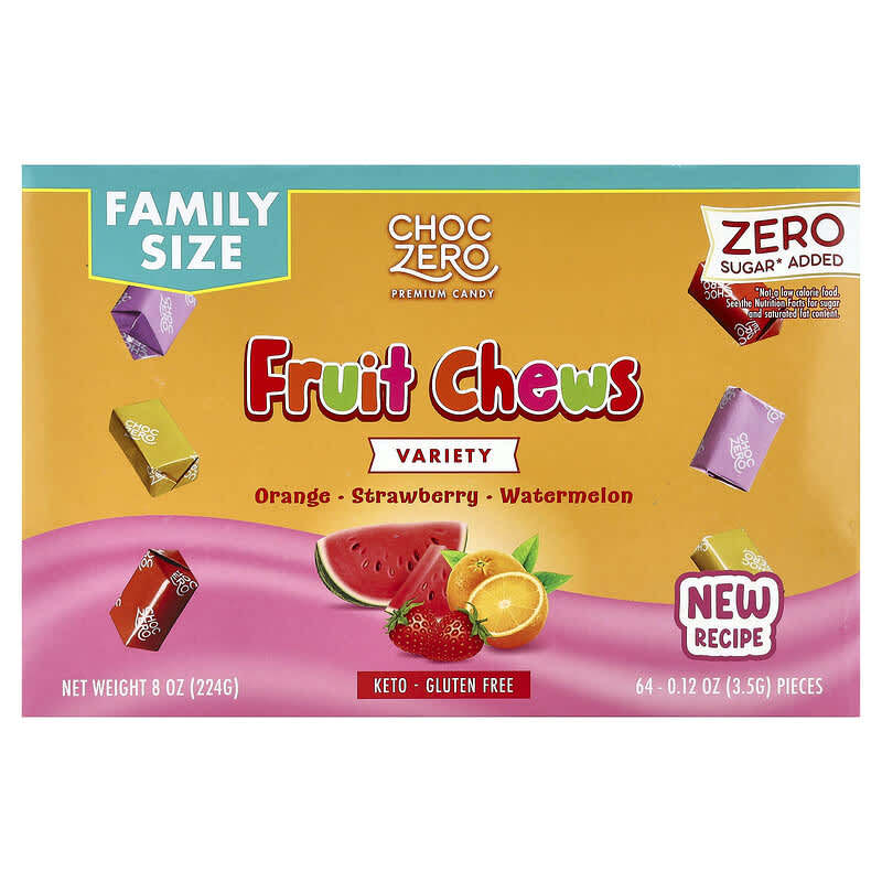 フルーツチュアブル、バラエティ、64粒、224g（8オンス）