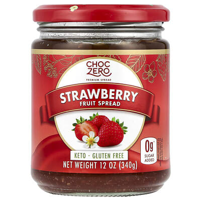 ChocZero,StrawberryFruitSpread,12oz(340g)