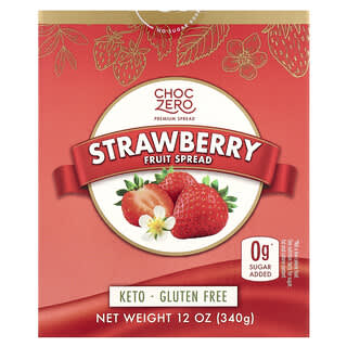 ChocZero, Strawberry Fruit Spread, Erdbeer-Fruchtaufstrich, 340 g (12 oz.)