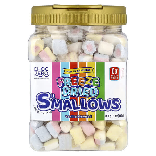 ChocZero, Freeze Dried S'mallows, Vanilla, 4 oz  (112 g)