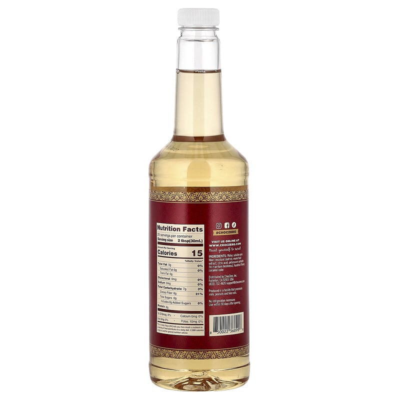 プレミアムシロップ、ヘーゼルナッツ、糖類ゼロ、750ml（25.4液量オンス）