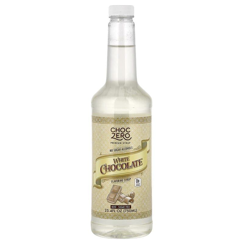 Sirop premium, Chocolat blanc, Sans sucre, 750 ml