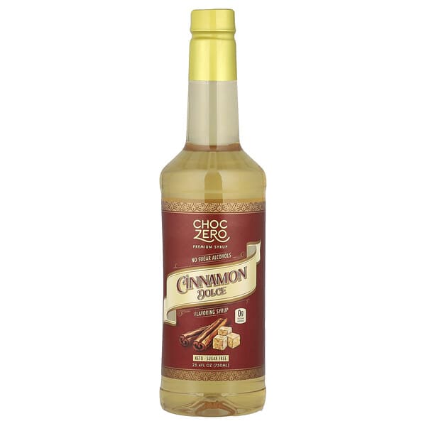 ChocZero, 프리미엄 시럽, 시나몬 돌체, 무설탕, 750ml(25.4fl oz)