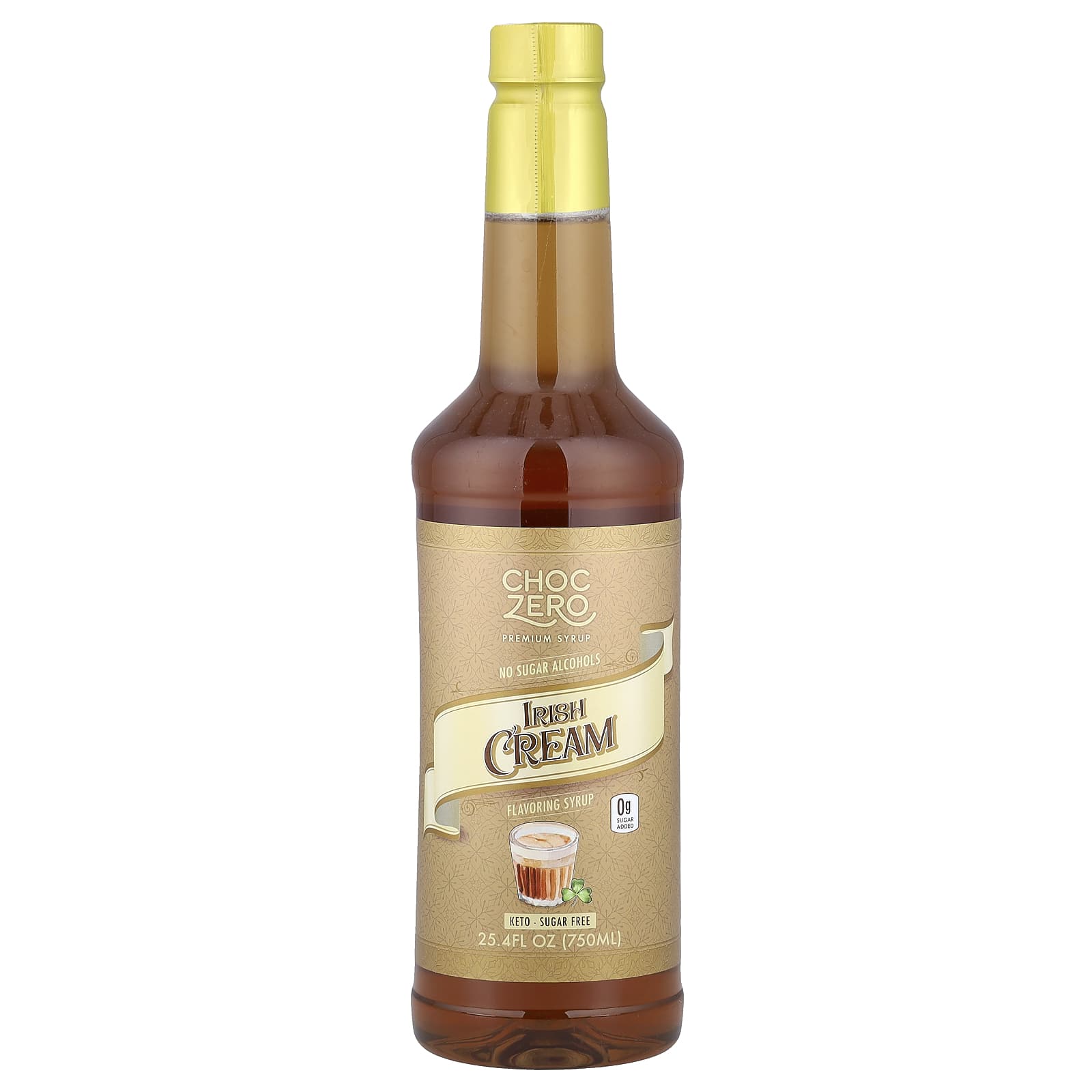 シロップ プレミアムシロップ、アイリッシュクリーム、糖類不使用、750ml（25.4