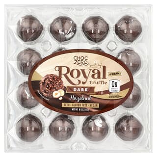 ChocZero, Королевский трюфель, темный, с фундуком, 226 г (8 унций)