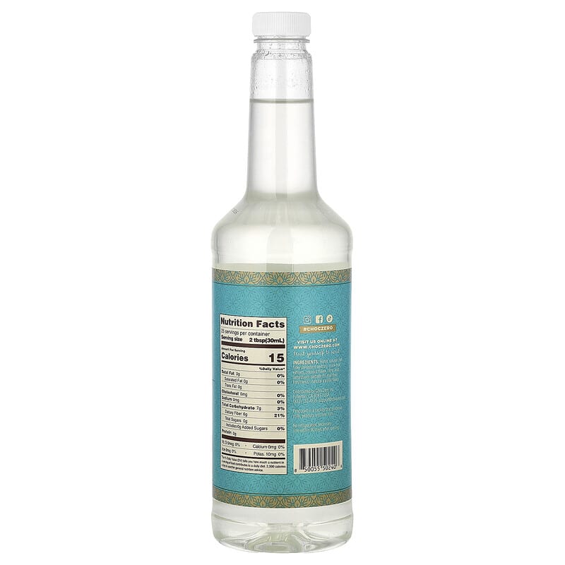 プレミアムシロップ、ココナッツ、糖類無添加、750ml（25.4液量オンス）
