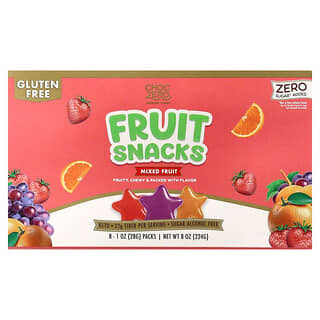 ChocZero, Premium Sweets, Fruit Snacks, Mixed Fruit, 8 Packs, 1 oz (28 g) Each