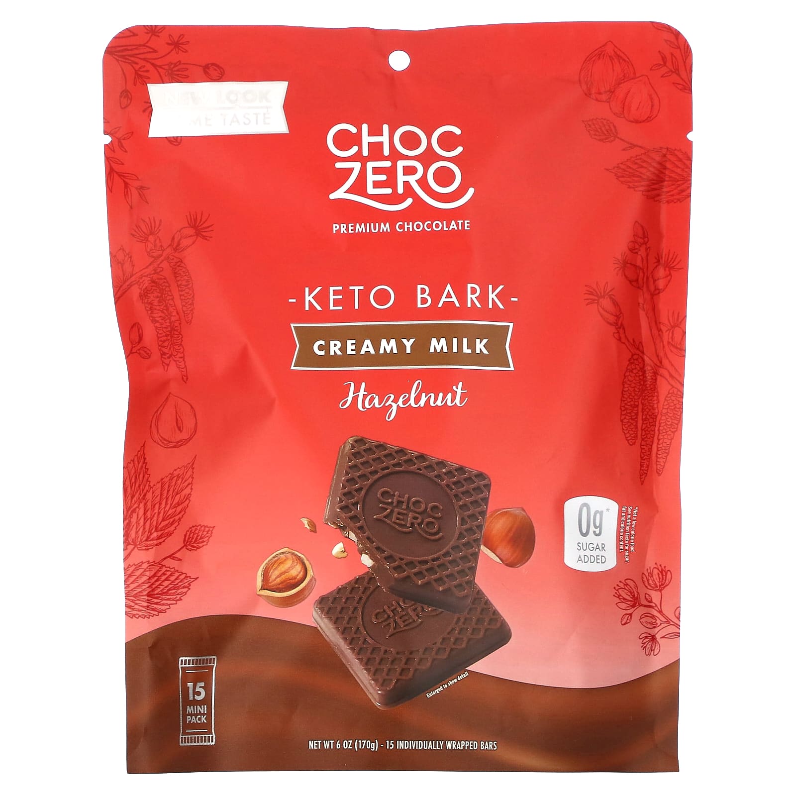 ChocZero Keto Chocolate blanco, sin azúcar añadido, bajo en carbohidratos,  barras de aperitivos controladas en porciones (4 bolsas, 60 piezas de