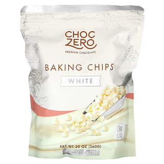 ChocZero, Baking Chips, White, 20 oz (560 g)