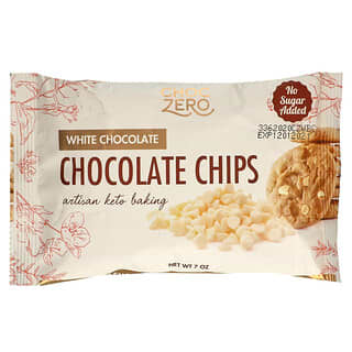 ChocZero, 화이트 초콜릿 칩, 7oz