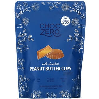 ChocZero, ミルクチョコレート ピーナッツバターカップ、3オンス