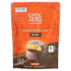 ChocZero, Dark Chocolate Peanut Butter Cups, 6 Cups, 3 oz (85 g)