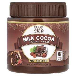 ChocZero, Milk Cocoa Hazelnut Spread, 12 oz (340 g)