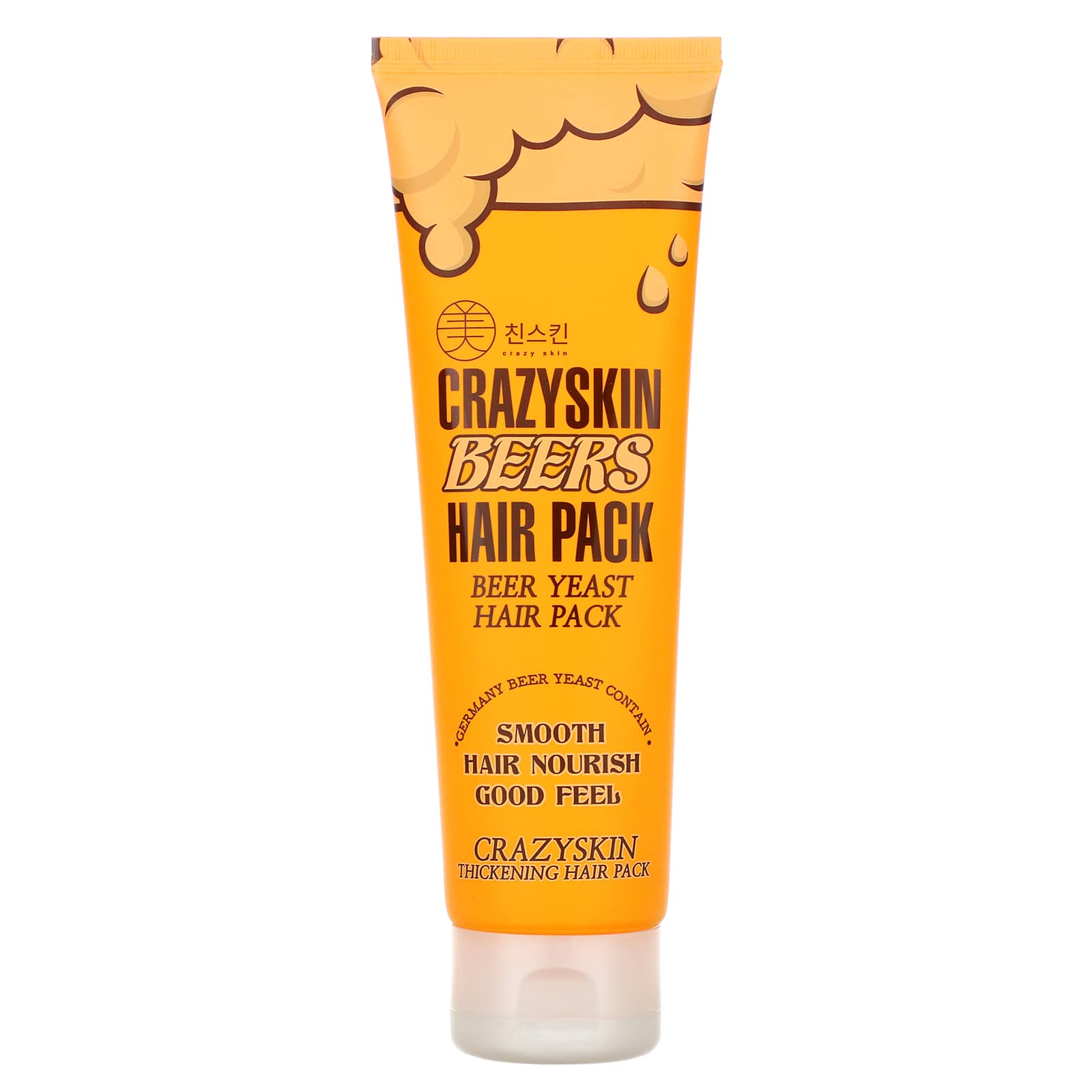 Crazy Skin, ビール酵母ヘアパック、200g Crazy Skin, ビール酵母ヘアパック、200g