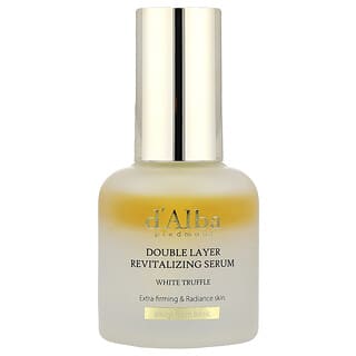 d'Alba, Bílé lanýžové dvouvrstvé revitalizační sérum, 1,01 fl oz (30 ml)